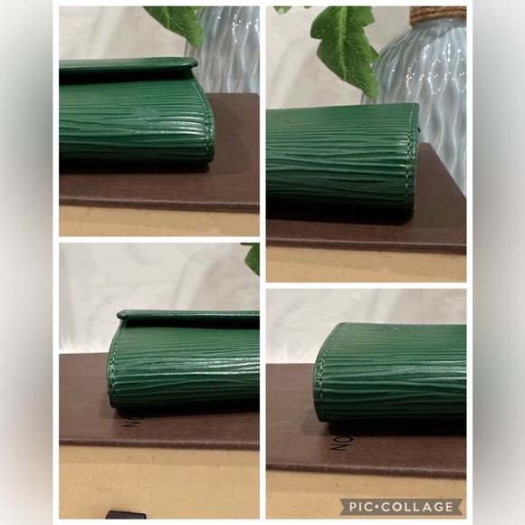 GORGEOUS GREEN AUTH LOUIS VUITTON EPISODE SARAH WALLET WOC BOX & DUST BAG - Picture 12 of 16